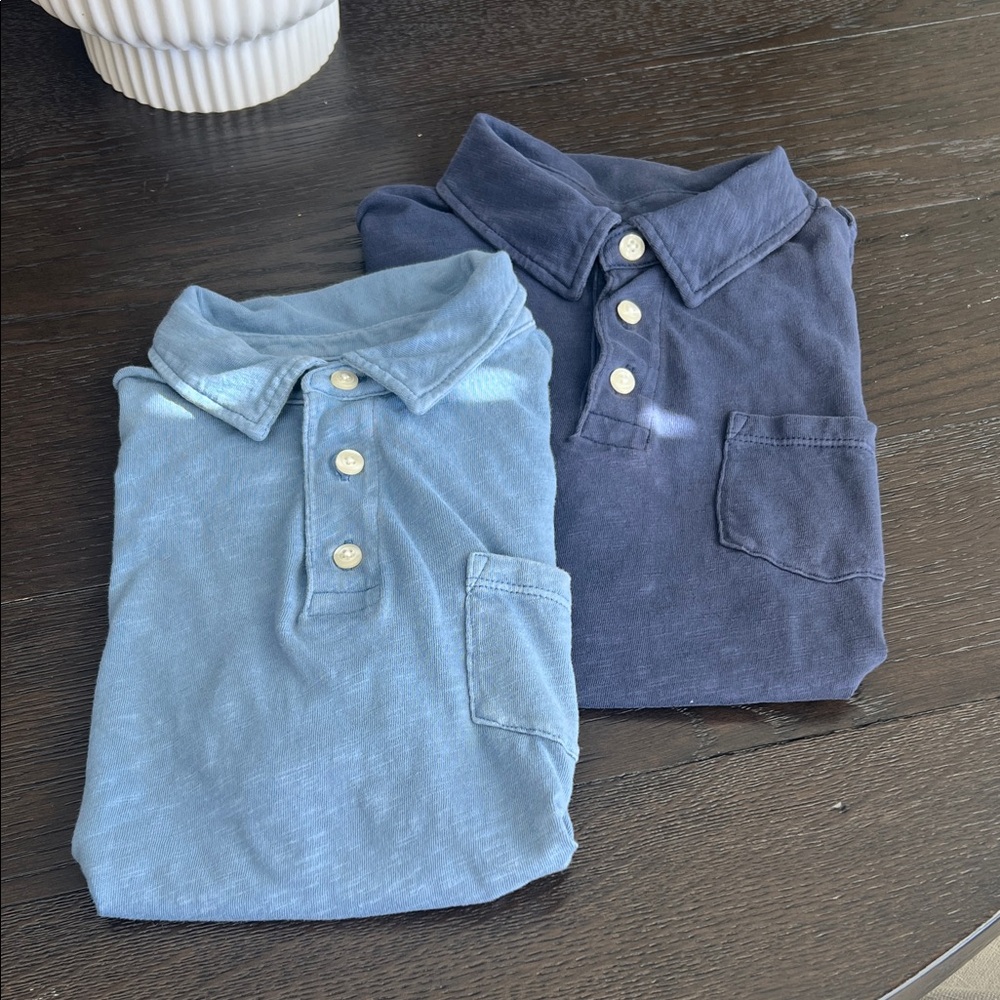 Crewcuts boys garmet dyed cotton polo set, L (10-11)